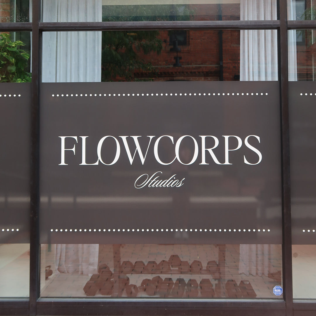 Exterior sign of FlowCorps Durham located at 905 W Main St #19, Durham, NC 27701